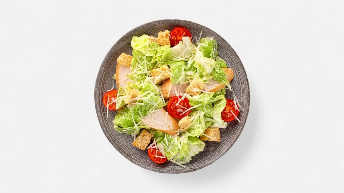 САЛАТ ЦЕЗАРЬ С КУРИЦЕЙ